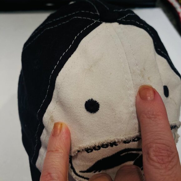 Black White Duck Commander Logo Hunting Cap - Picture 9 of 10